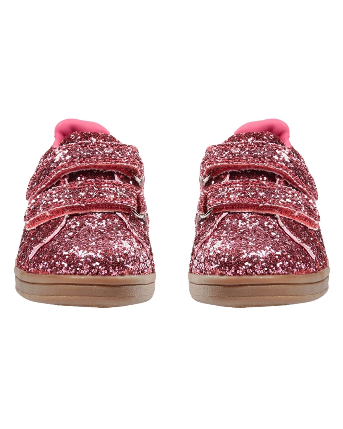 Pink glimmer Sofie Schnoor Sneakers - Coral Pink - velcro - P231802-4041