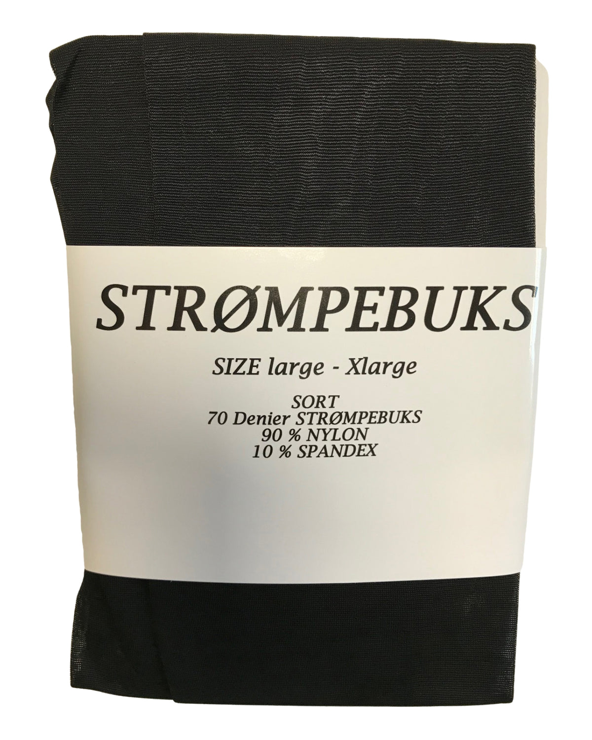 Sort Nylon strømpebuks 70D