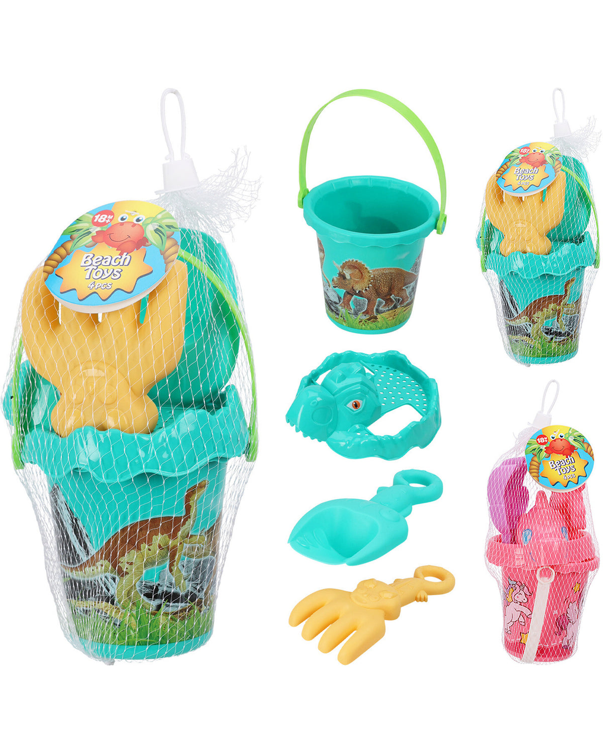 Sand toy set of 4 pieces