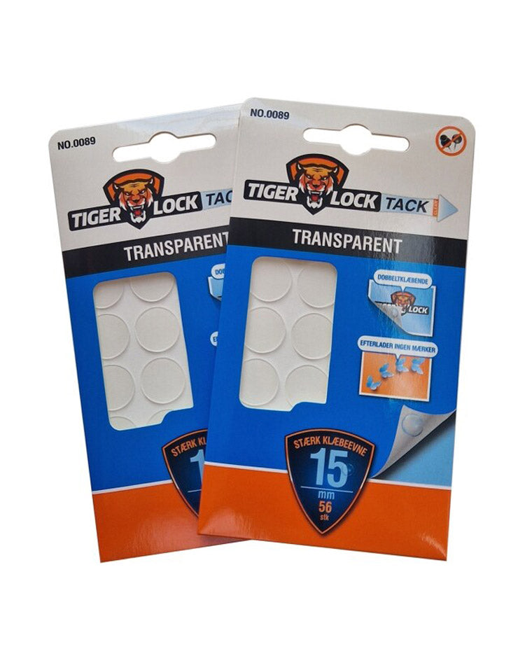 Klæbepuder TIGER LOCK 56 stk ø 15mm 1 pakke