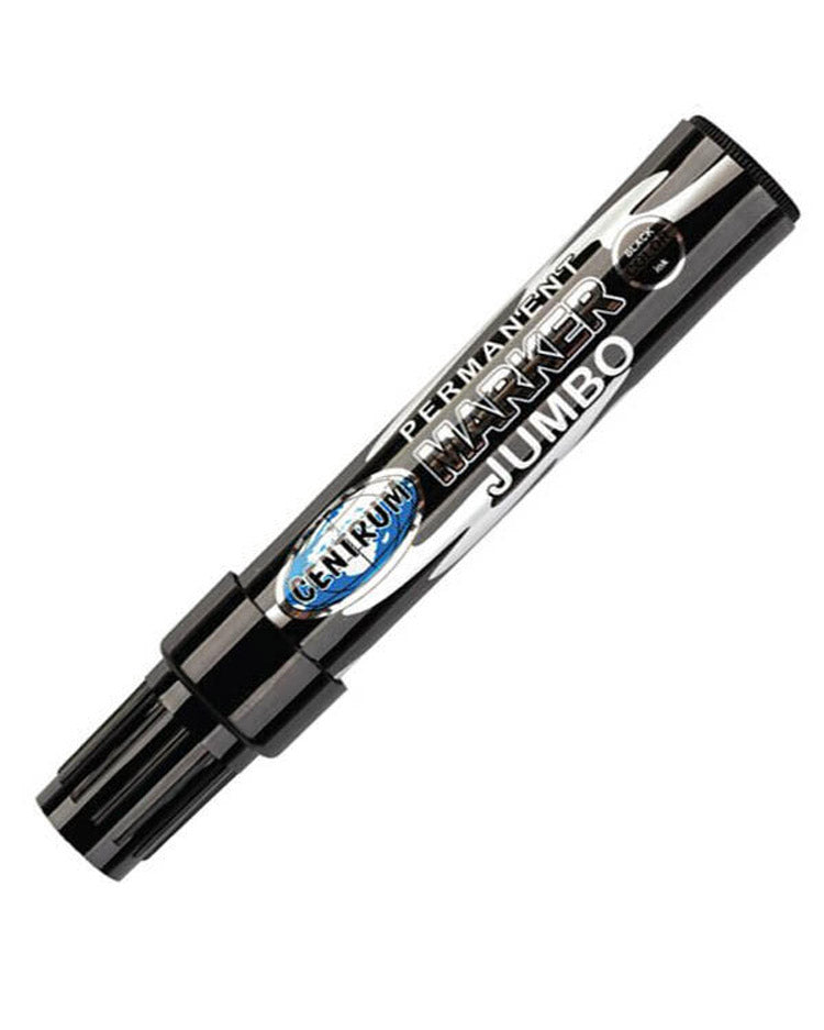 Permanent marker jumbo 7 mm sort 1 stk