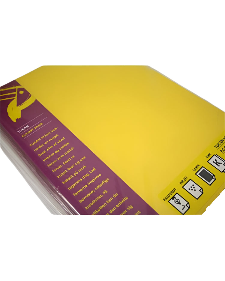 Kopipapir A4 50 ark 80 g Rapsgul