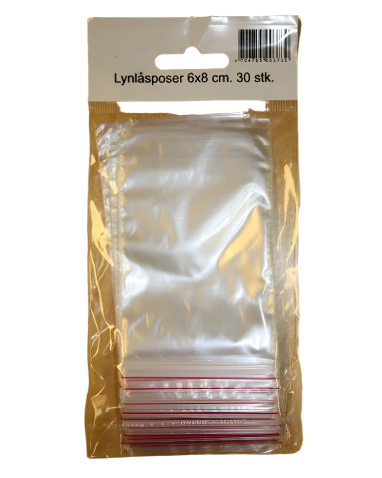 Lynlåspose 6x8 cm 30 stk