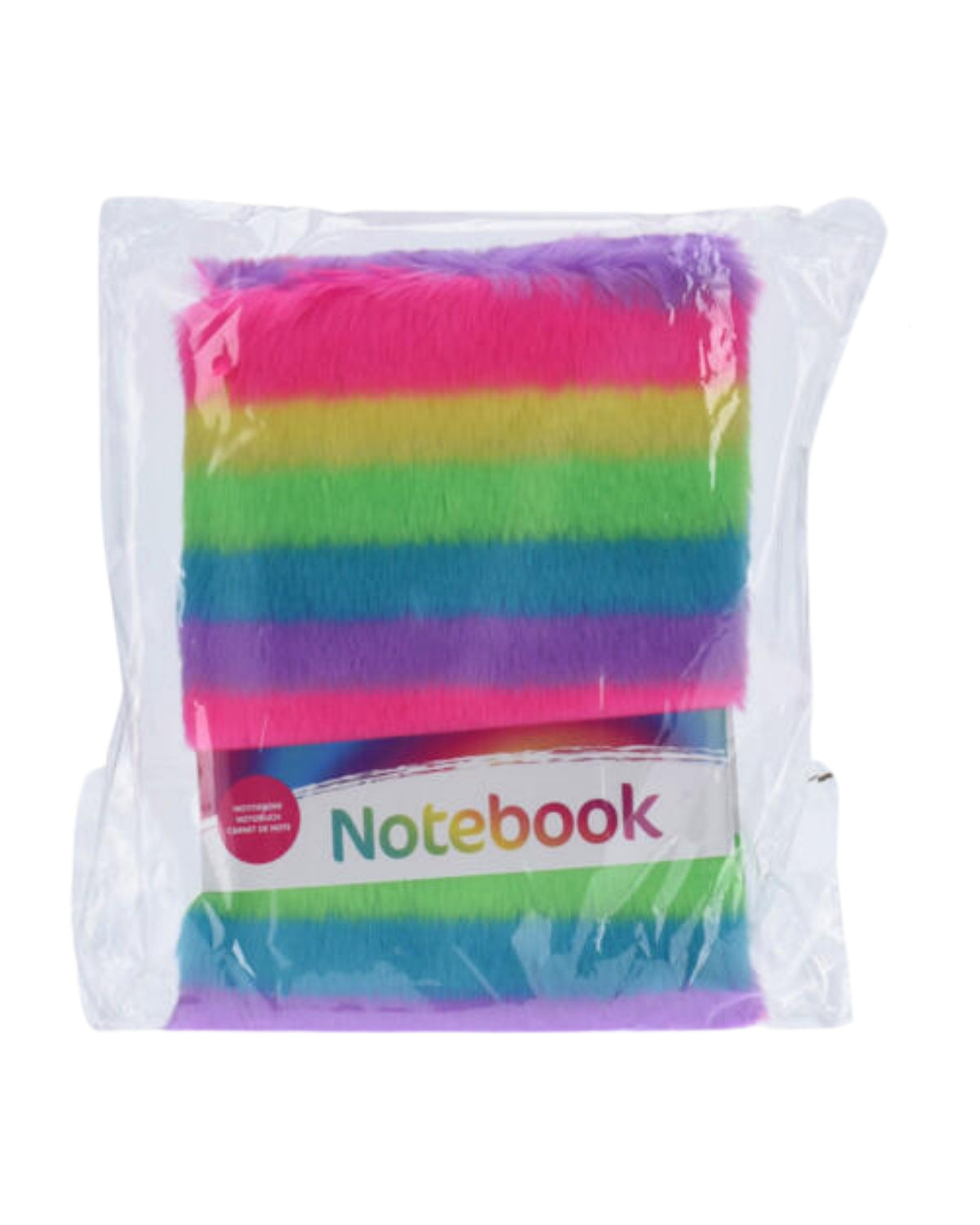 Notebook with rainbow plush, A5