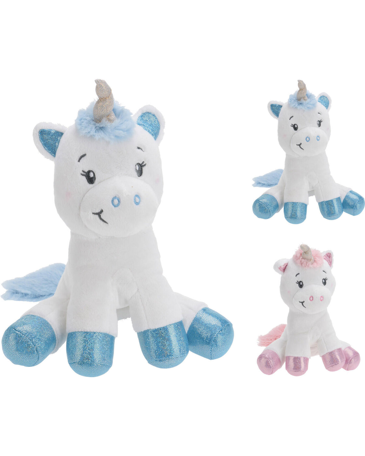 Unicorn plush 16x12x17cm