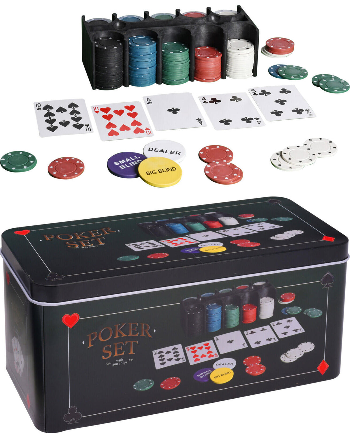 Poker set 200 chips