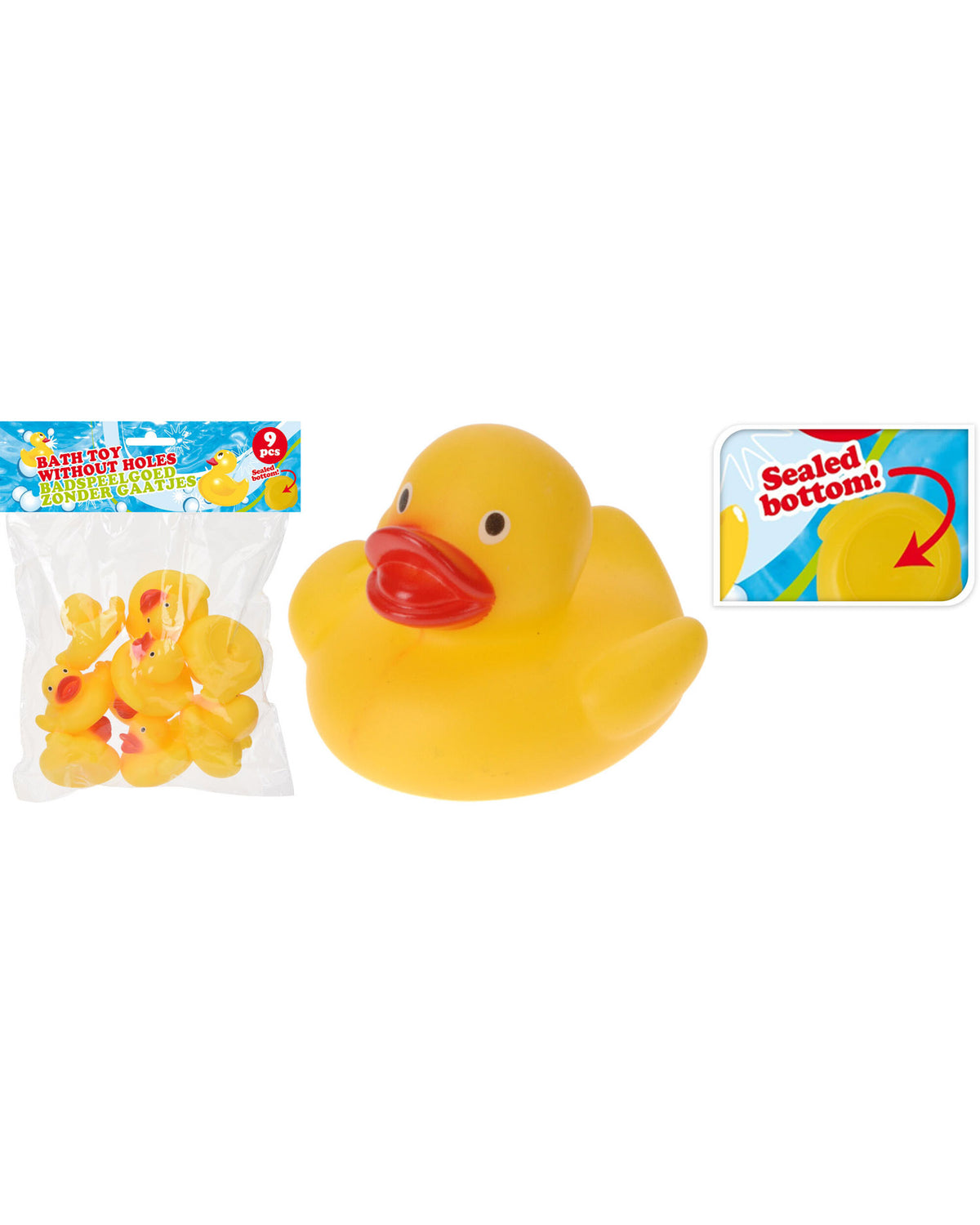 Badeænder 9 stk - gule