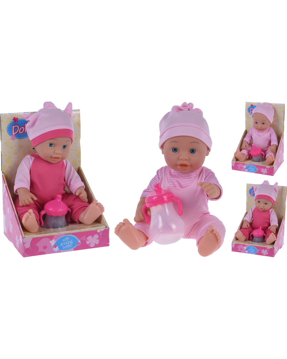 Doll with baby bottle