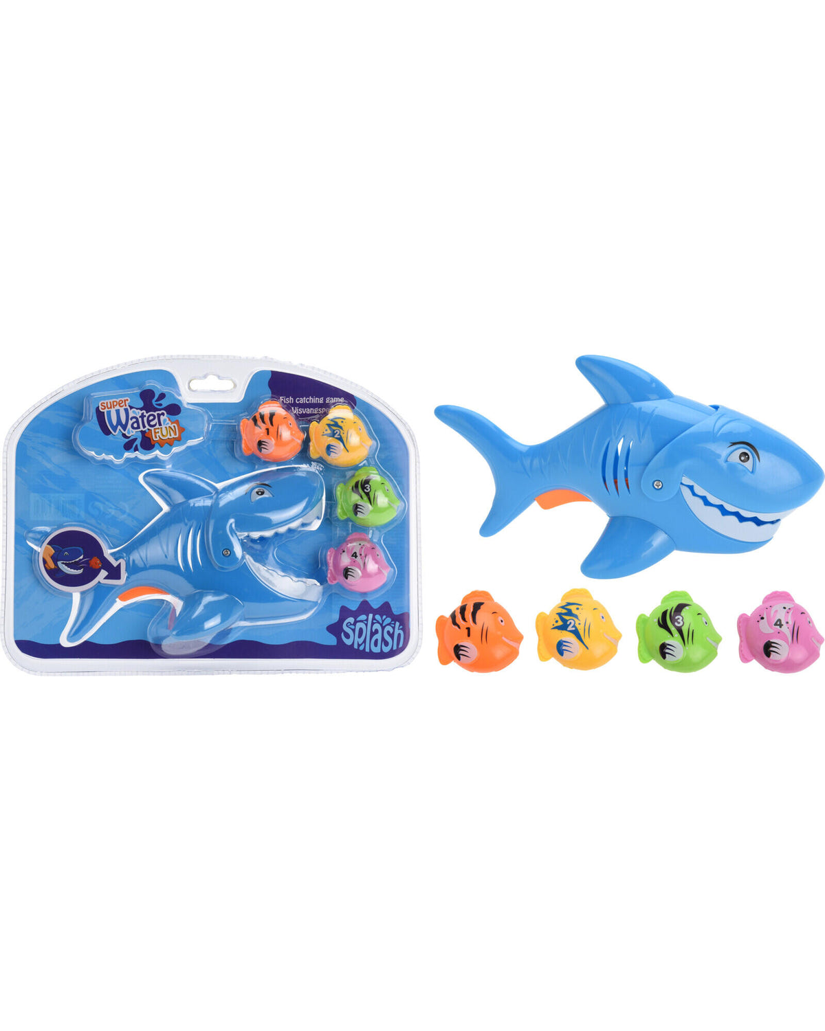 Water play with shark