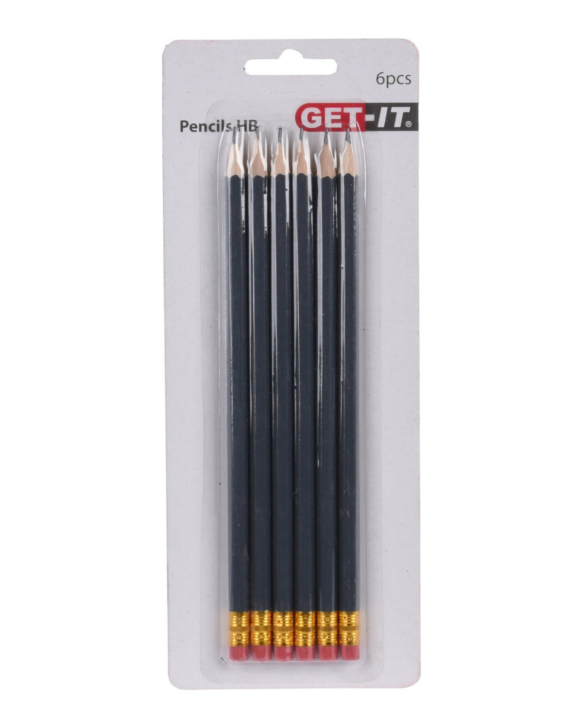 Pencils 6 pcs with eraser - HB