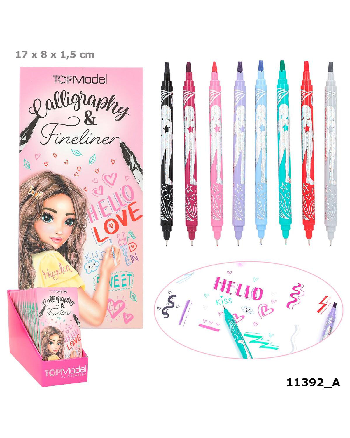 TOPModel Calligraphy and fineliner set
