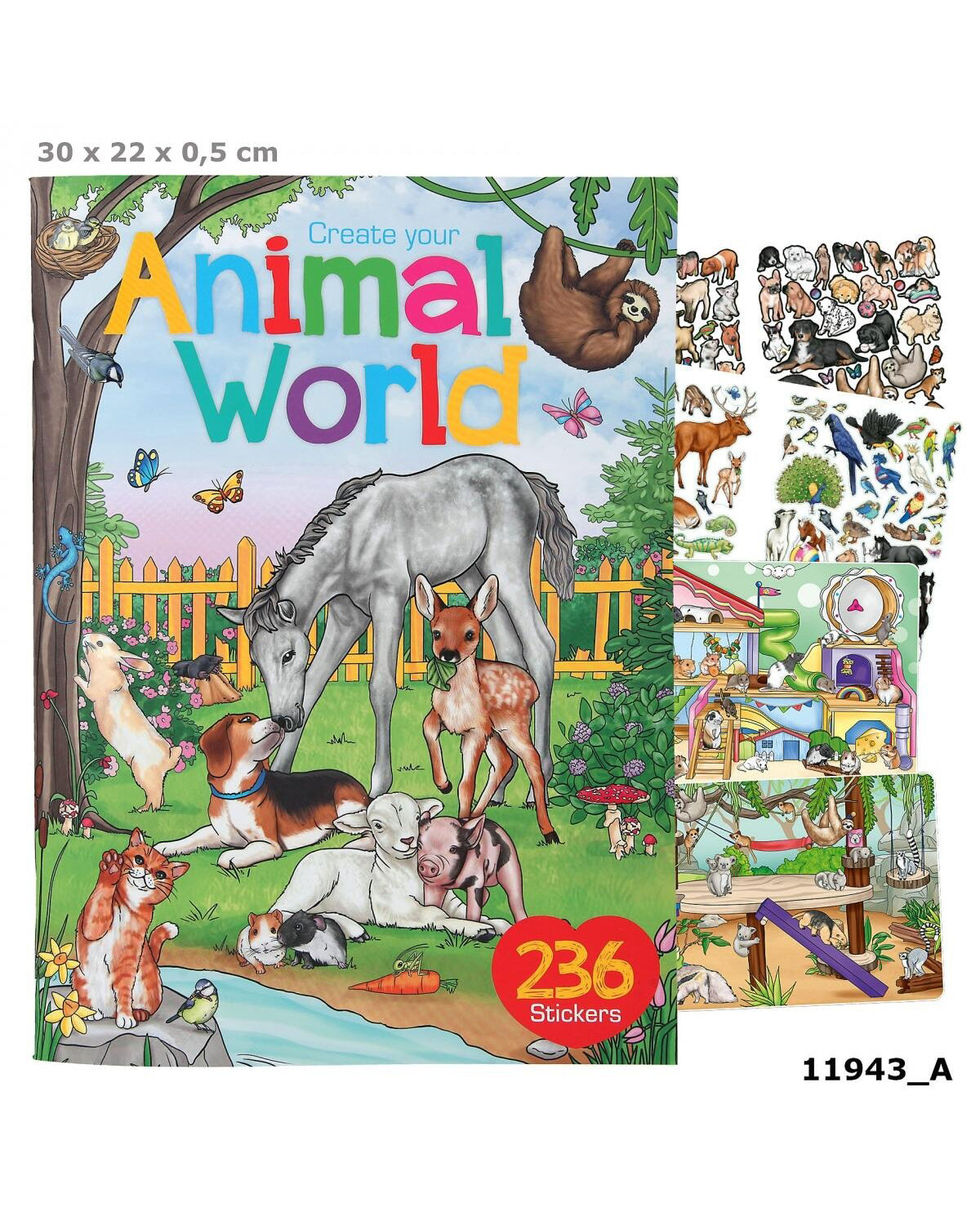 Create Your Animal World Activity Book