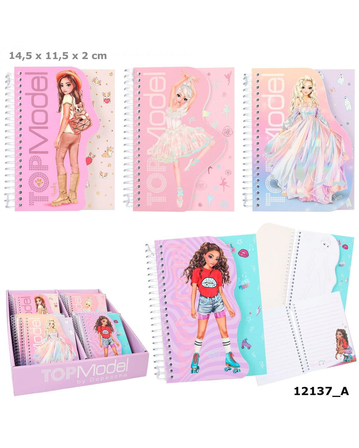 TOPModel Spiral notebook 1 pc.