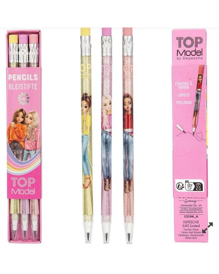 TOPmodel Push-up Pencils with Eraser