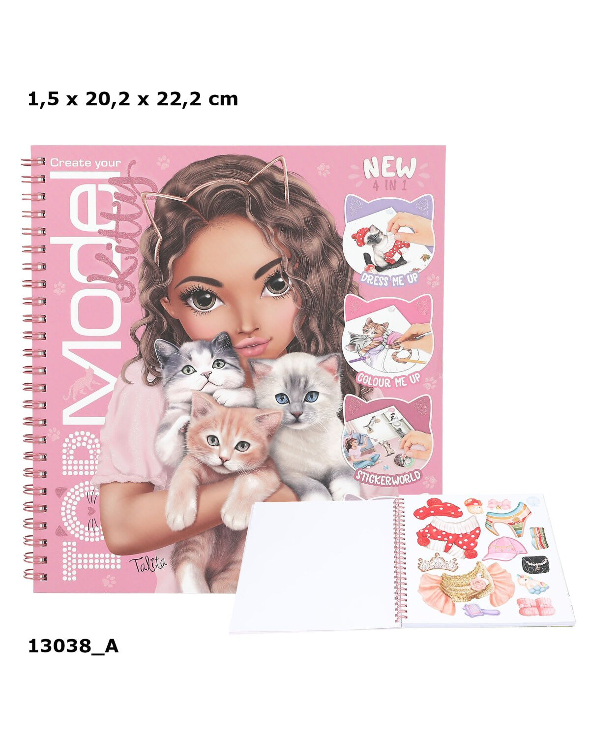 TOPModel Kitty Activity and Coloring Book