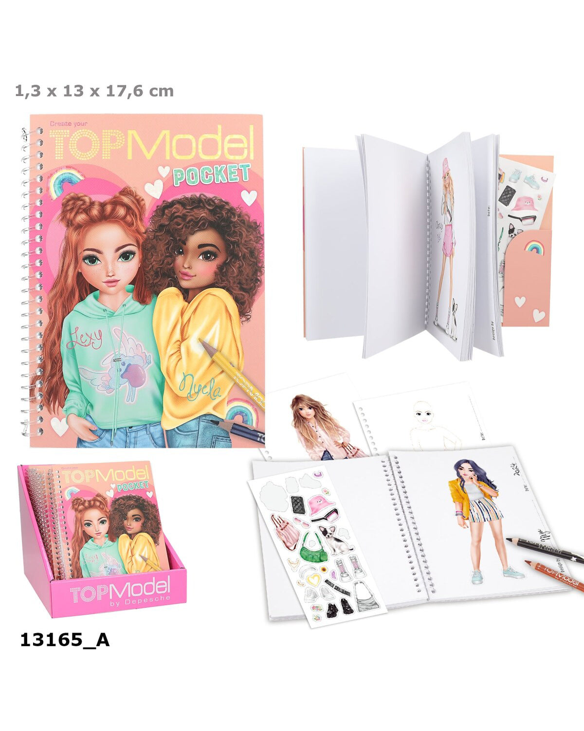 TOPModel Pocket coloring book Nyela & Lexy
