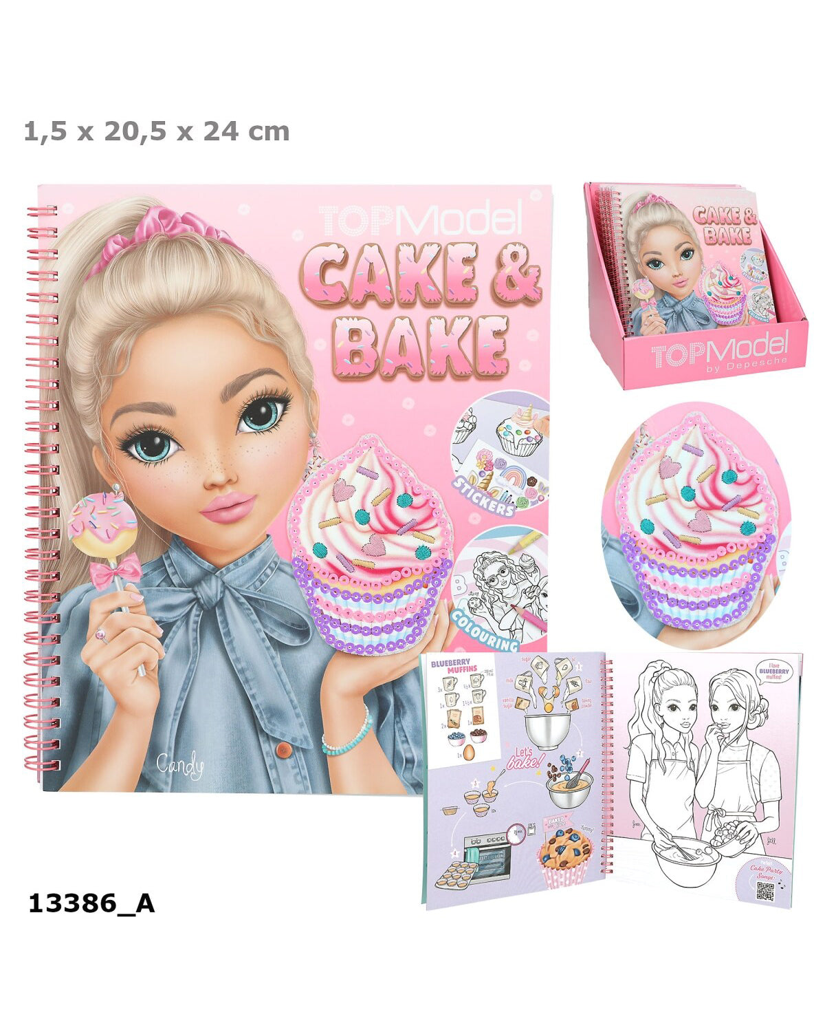 TOPModel Coloring & Activity Book CAKE & BAKE