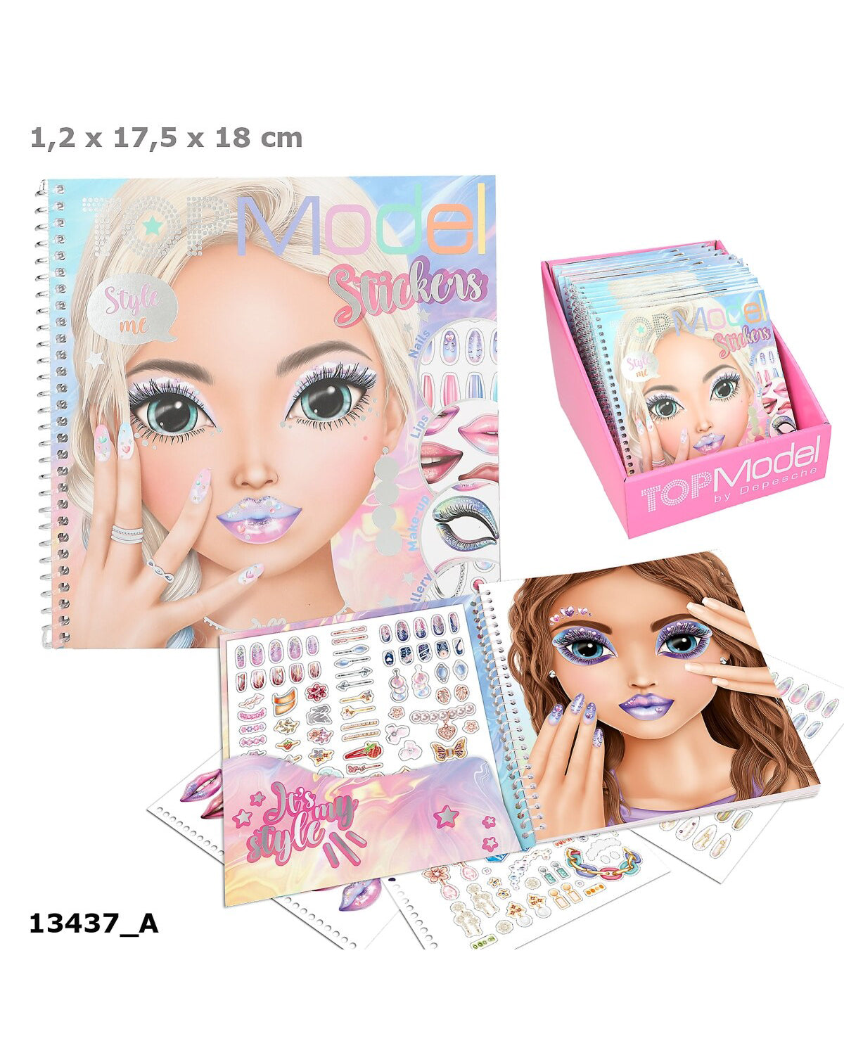 TOPModel Dress Me Up Face Sticker Book