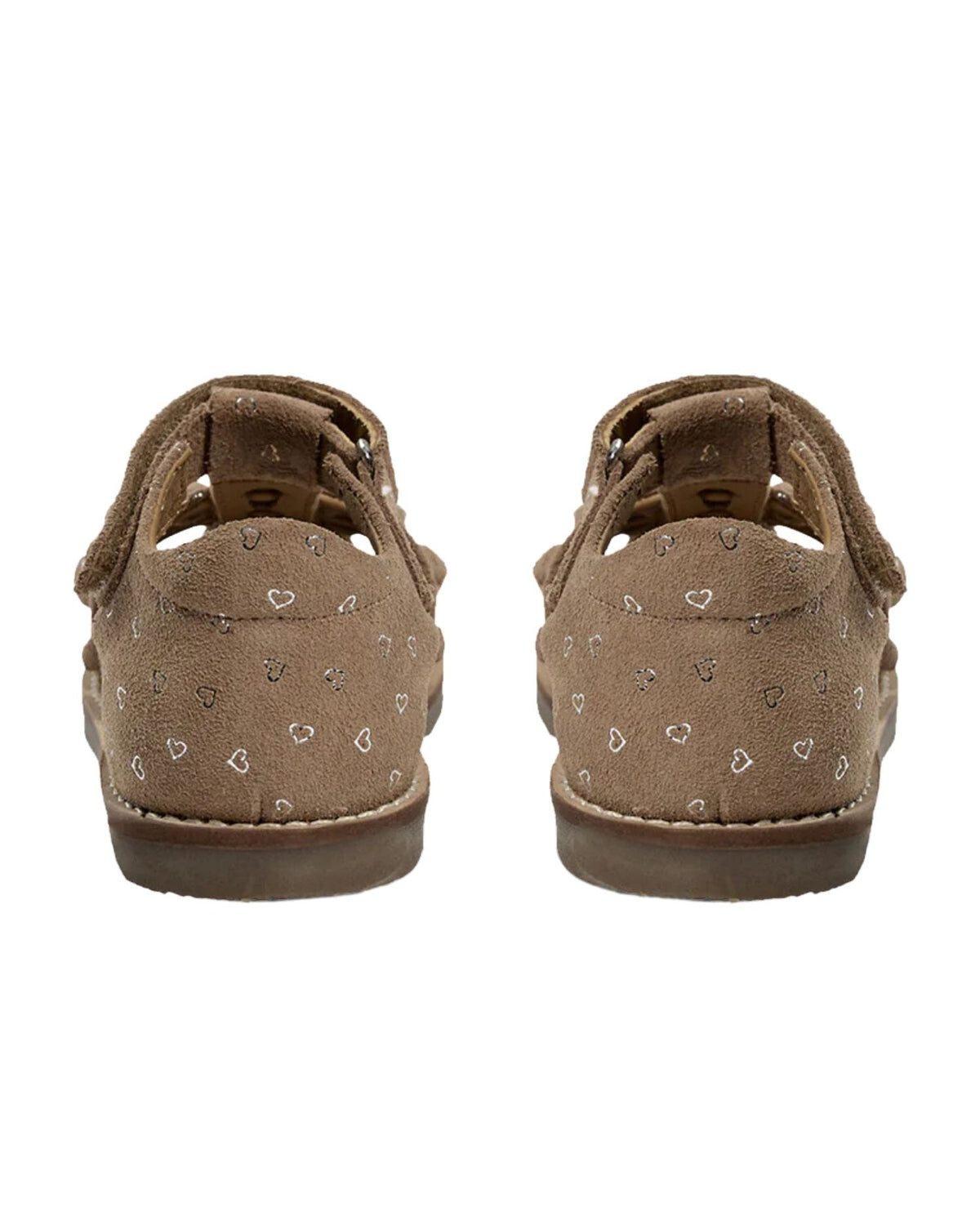Brun Sofie Schnoor flæse sandal - sølv hjerter - P251807-7016