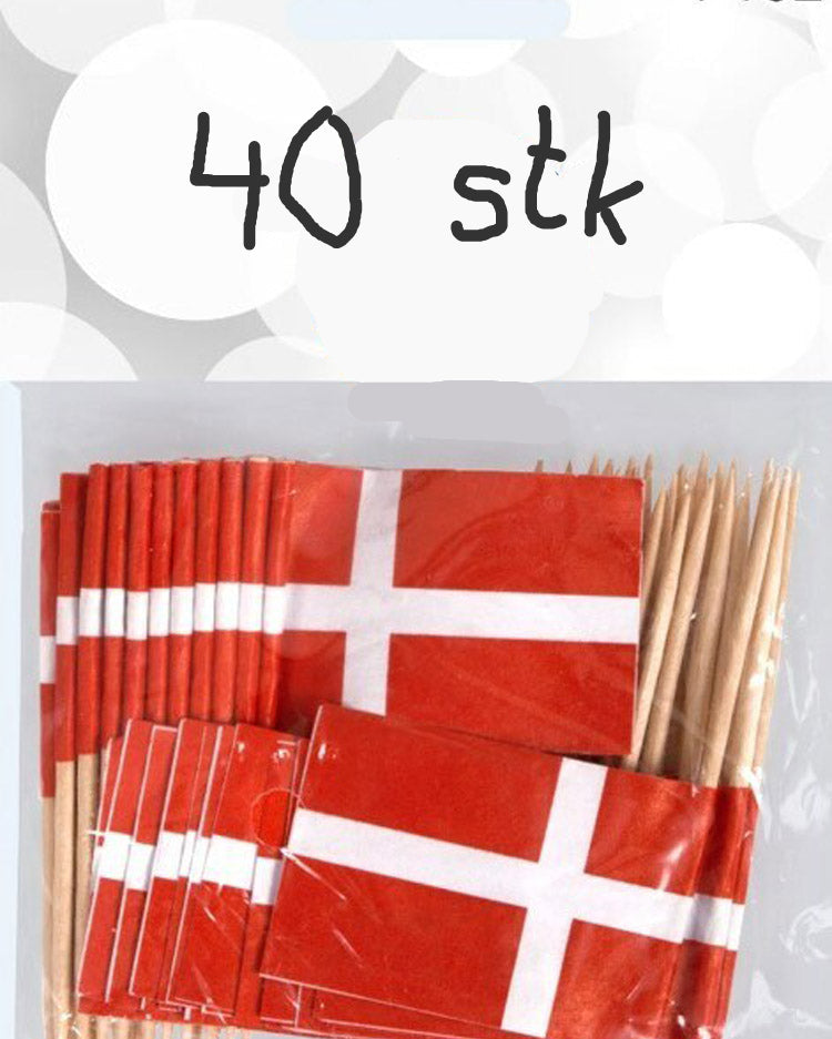 Cake flags DK 40 pcs