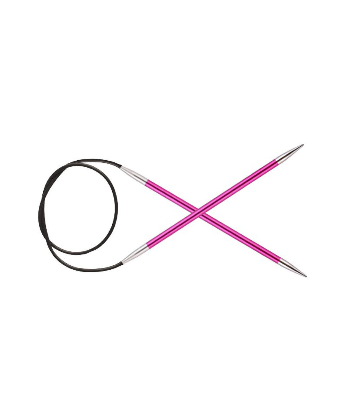 Circular needles 60 cm 5.0mm - ZING Alu