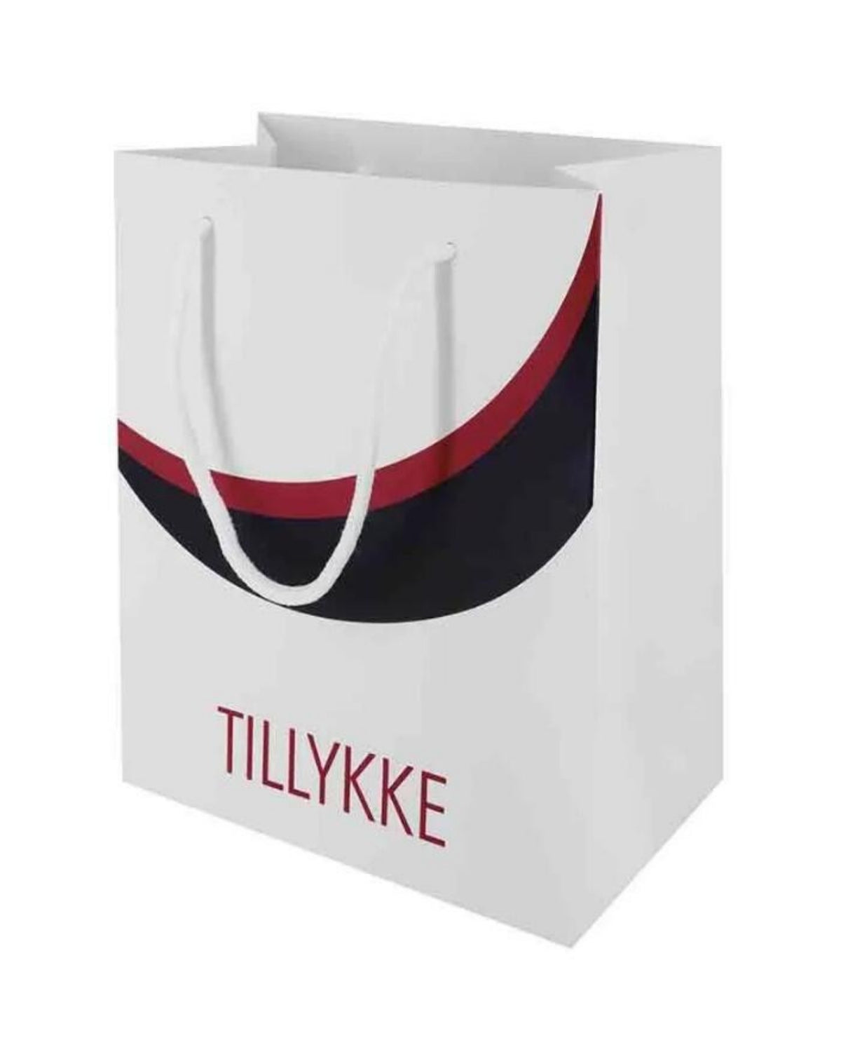 Gavepose med rød Studenter hue 2 stk. - 22,5x18x10,5cm
