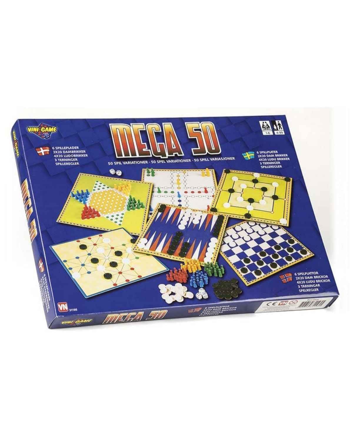 Spillemagasin MEGA - 50 Spil