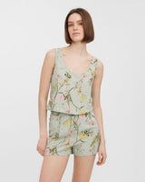 Light green Vero Moda shorts suit - Flowers - 10264679
