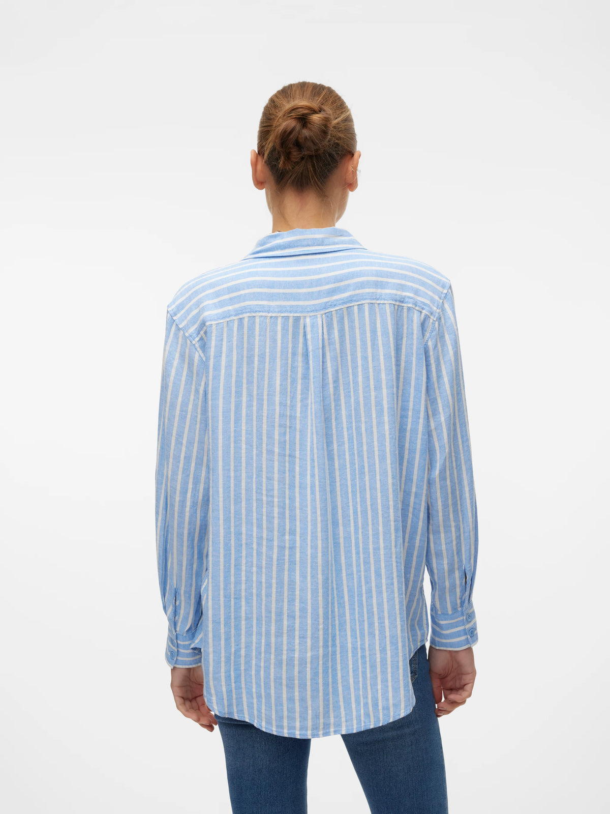 Blå - Cornflower blue/Liva Navy - Vero Moda - Skjorte - 10305085
