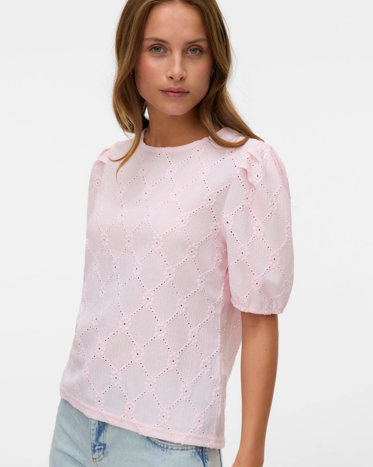 Lyserød - Cherry Blossom - Vero Moda - Top - 10323722