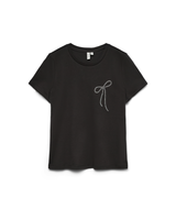 Sort - Black/Bow - Vero Moda - T-shirt - 10341489