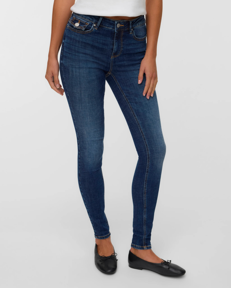 Blå - Dark Blue Denim - Vero Moda - Jeans - 10341824