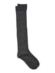Grå - Dark Grey Melange - Vero Moda  - Strømper - 10342459