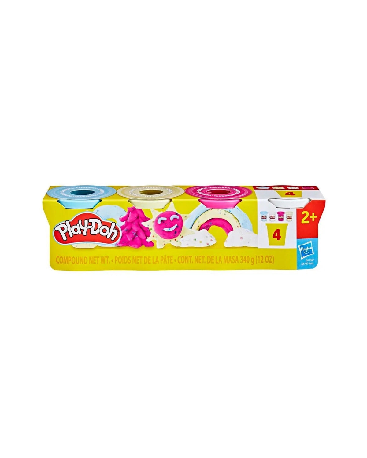 Play-Doh 4 Pack Specialty 340 g - Confetti Fun