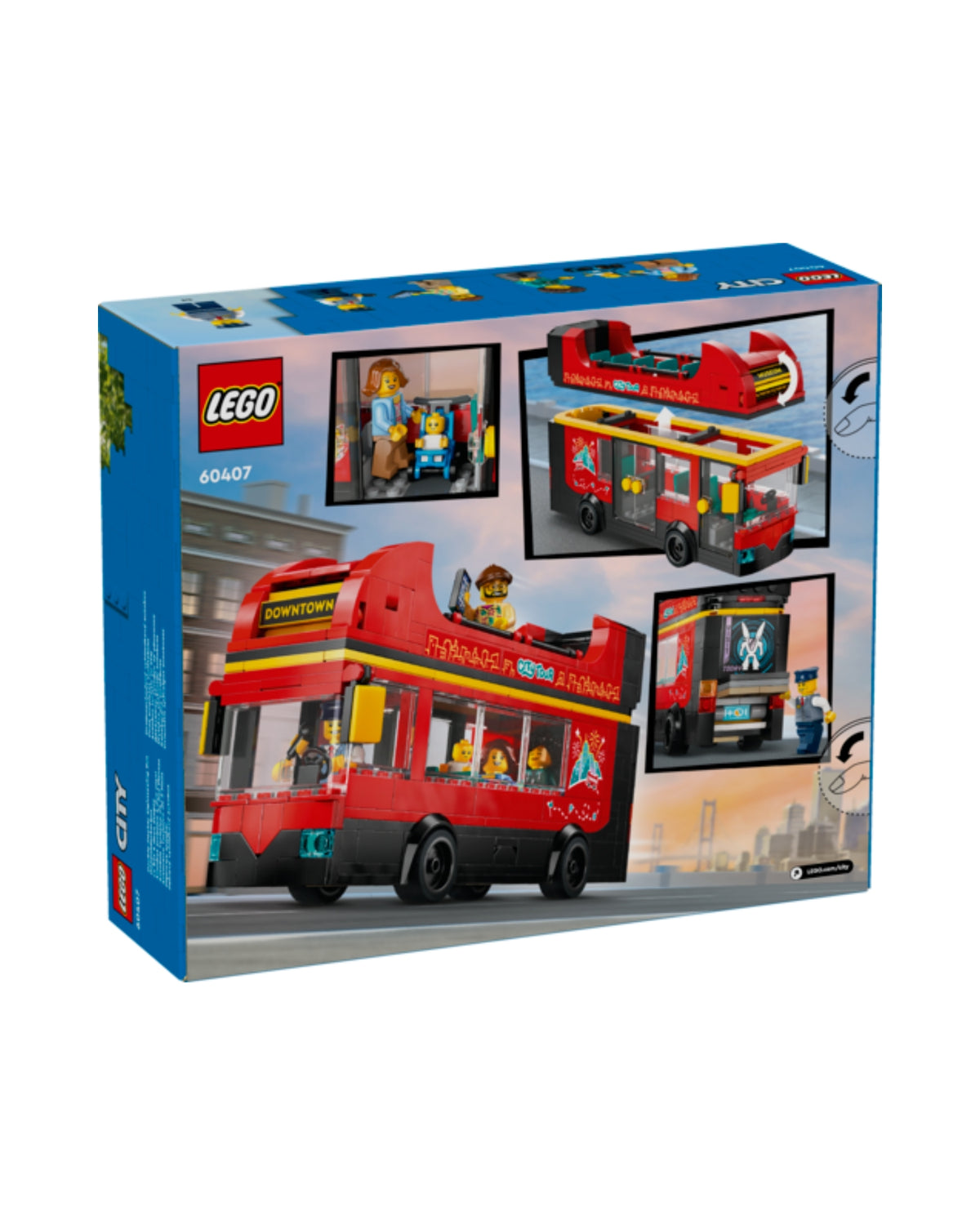 LEGO 60407 Rød dobbeltdækker-turistbus - LEGO City