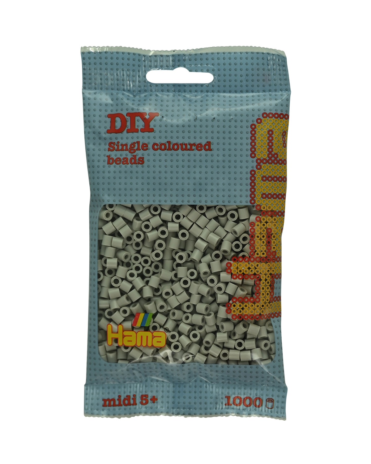 Hama perler 1000 stk  - (207-117) Grå