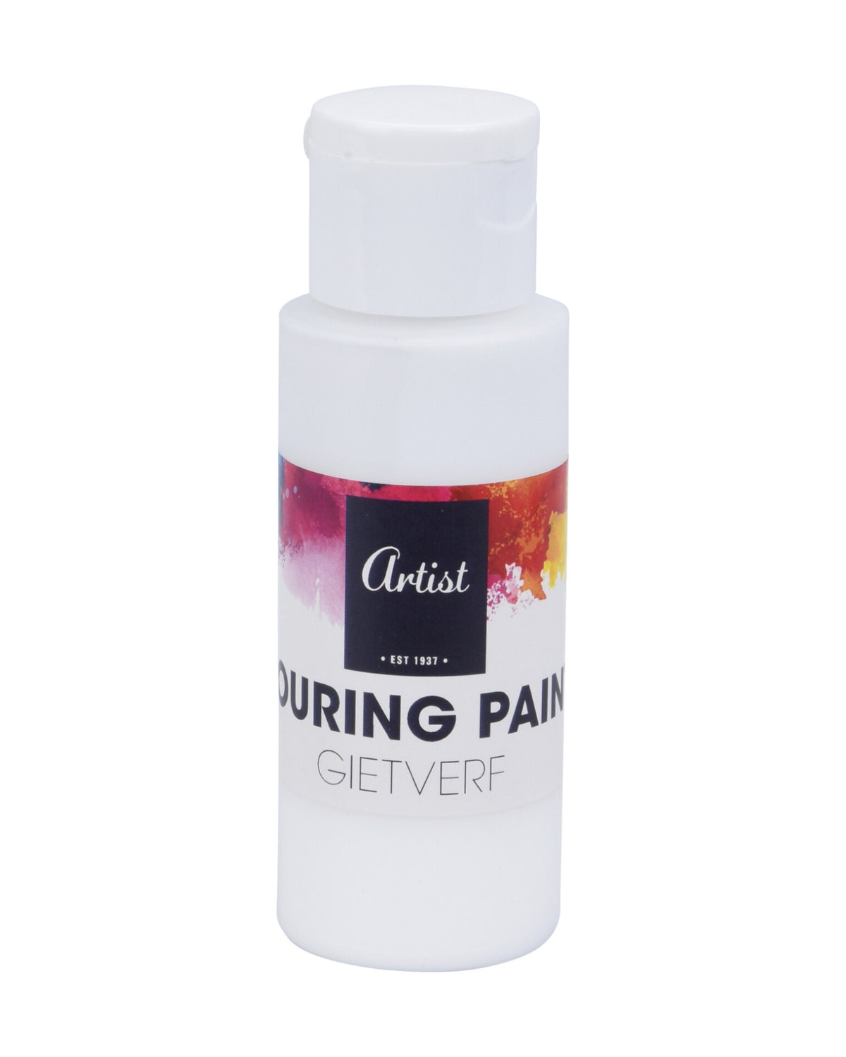 Acrylic paint set - 4 colors + 2 painting plates