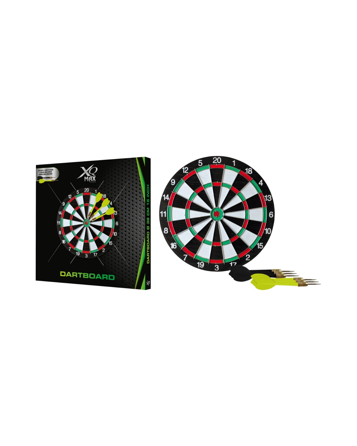 Dartskive med 6 pile