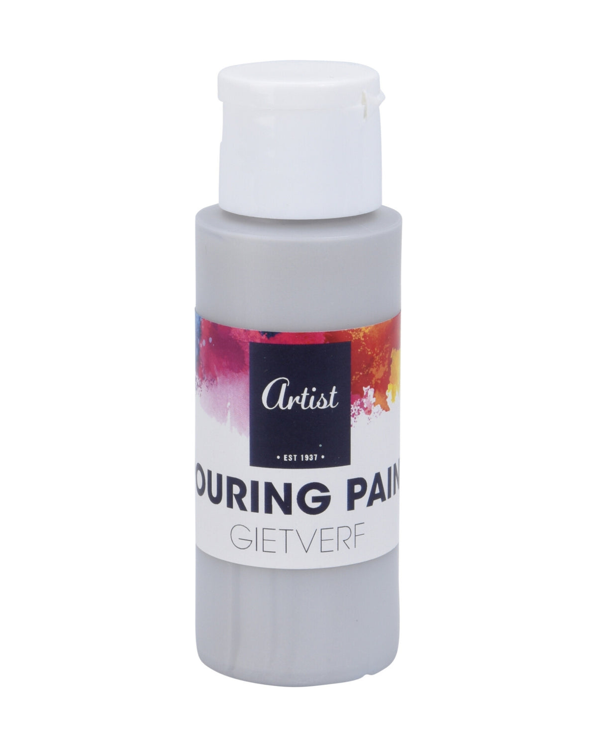 Acrylic paint set - 4 colors + 2 painting plates