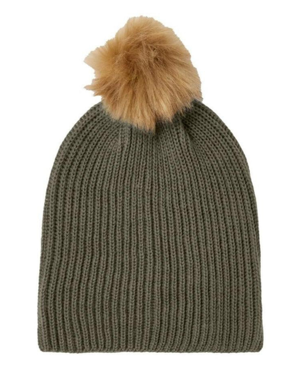 Green tarmac Name it merino wool hat with tassel - 13201875