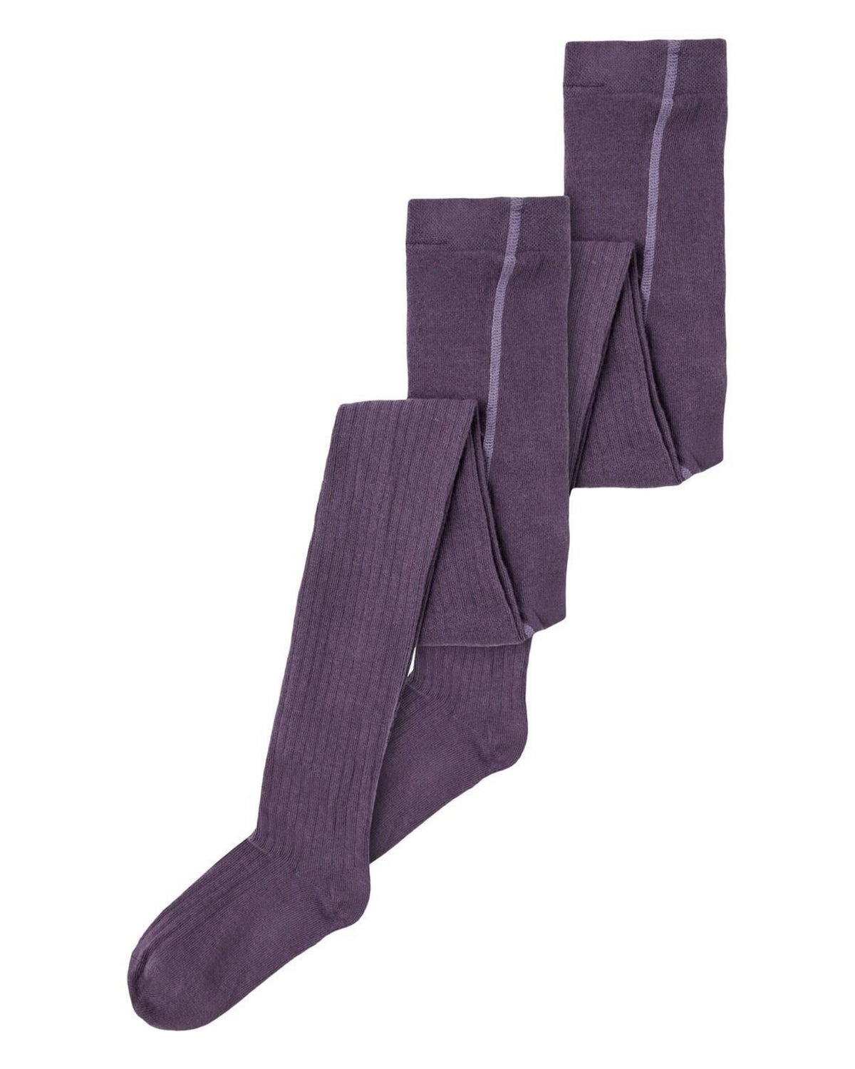 Purple - Vintage violet - Name it - 2 pack - tights - rib - 13211732
