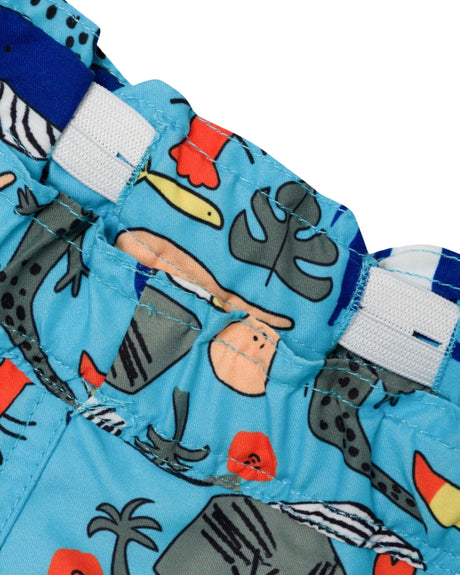 Blue - Crystal Seas - Name it - Swim trunks - with animals - 13213923