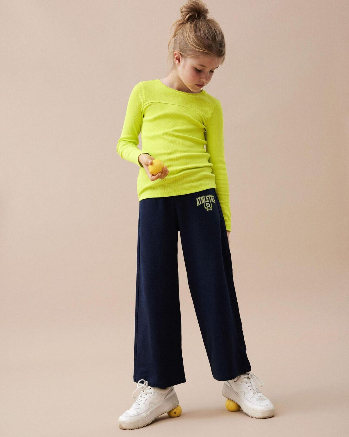 Yellow - evening primrose - Name it - rib blouse - 13219355