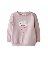 Lyserød - Burnished Liliac/Cloud - Name it - Sweatshirt med en sky - 13226050.