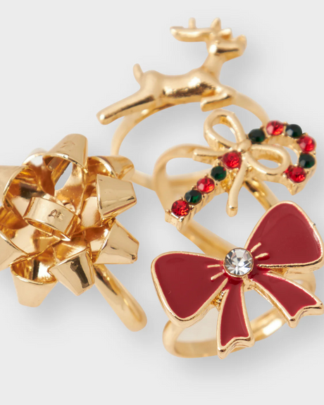 Guld - Gold Colour - Name it - Ringe - Jul - 13229113