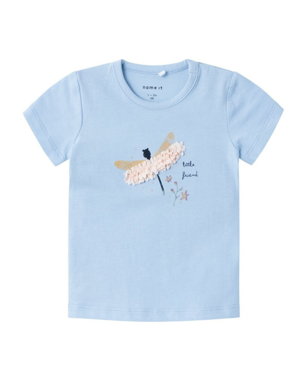 Blå - chambray blue - Name it - t-shirt - 13229657