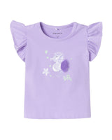 Lilla - Purple Rose - Name It - T-shirt - Søhest - 13229705