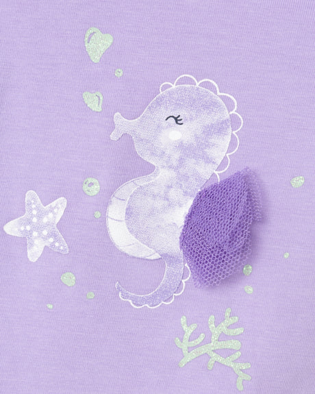 Lilla - Purple Rose - Name It - T-shirt - Søhest - 13229705