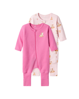 Pink - Pink Lavender - Name it - Pajama set - Rib - Butterflies - 13232976