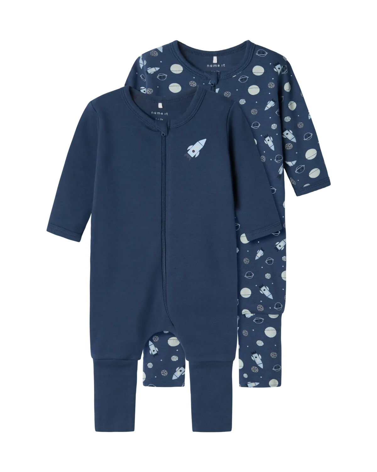 Blue - Dark Denim - Name it - Nightwear (with zipper) - 2-pack - room - 13232746
